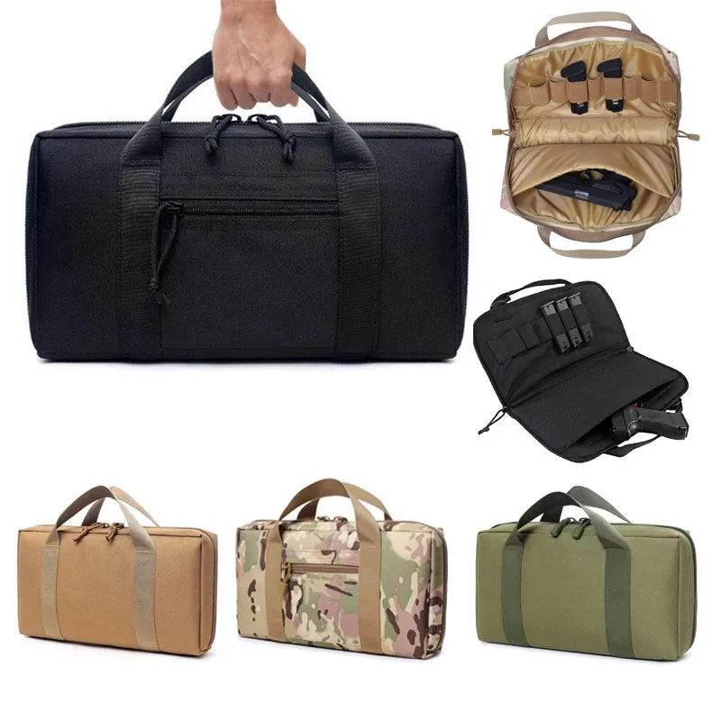 Sac de transport pour pistolet, pochette à outils EDC, accessoires de chasse en plein air, porte-revues, étui de Protection pour pistolet, étui