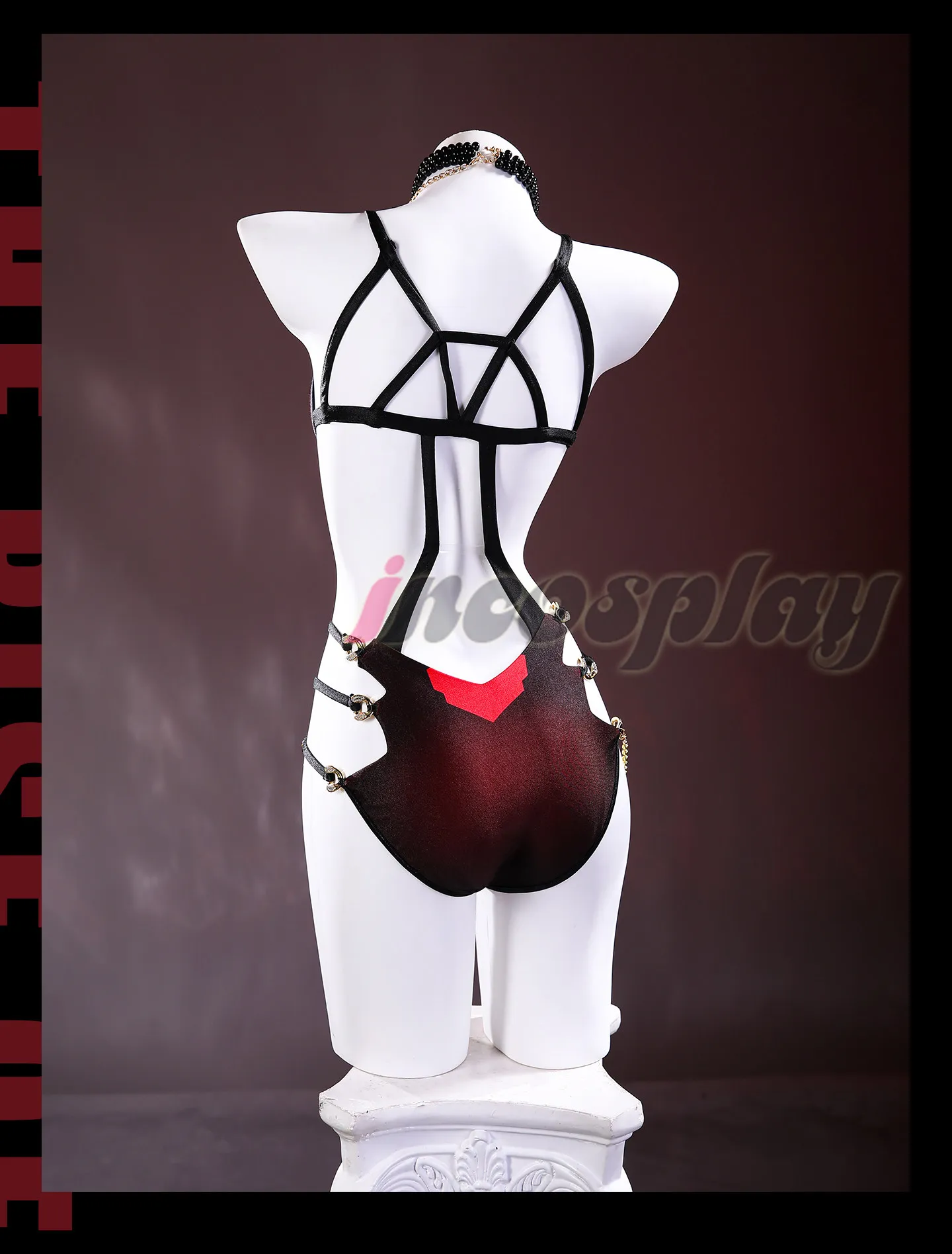 Woman Cos Widow Swimsuit Cosplay Costume  Roleplay Outfit Summer beach party Halloween one-piece sexy bikini Rivals Game uniform