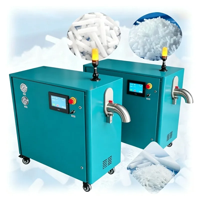 Dry Ice Pellet Maker CO2 Maker Dry Ice Pelletizer Machine 50kg/h Commercial Granulator For Food Preservation And Cold Storage