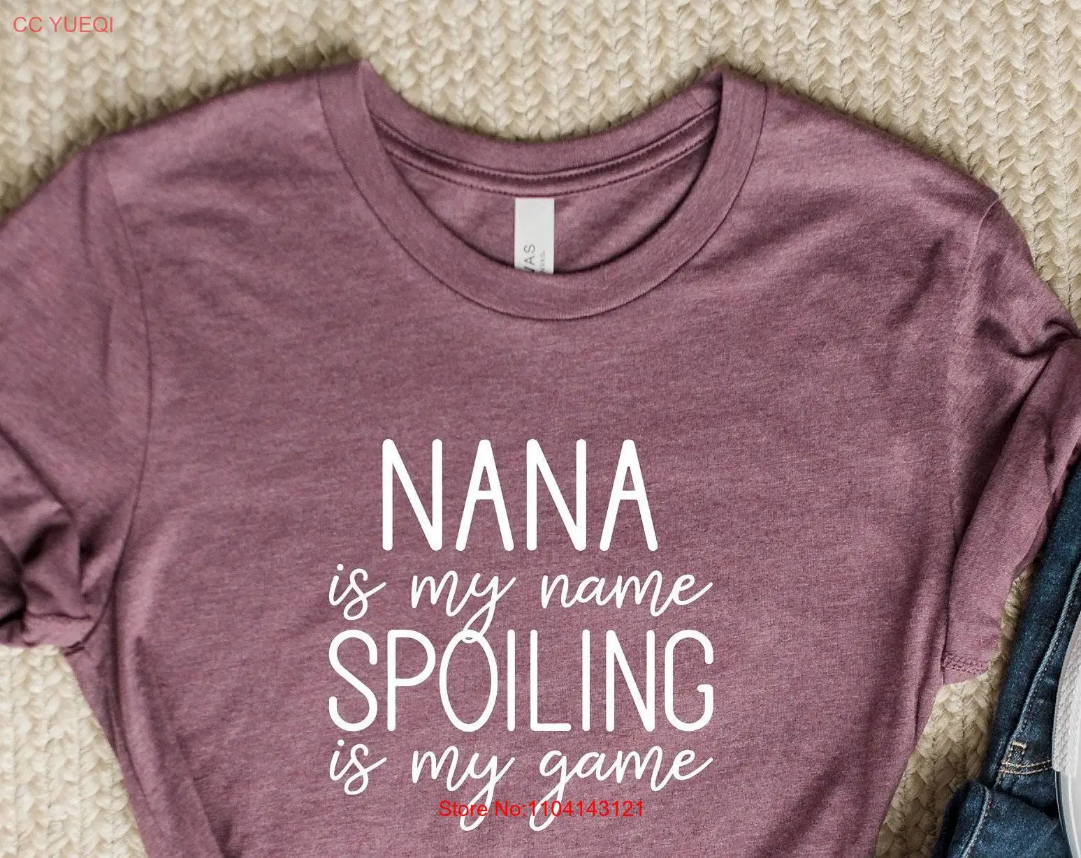 

Футболка Nana Is My Name Spoiling Game, забавная няня, День матери, милая бабушка, бабушка, жизнь, с длинными или короткими рукавами