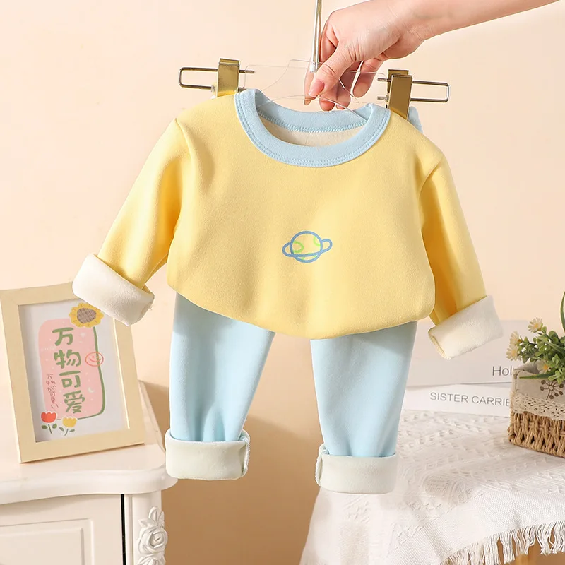 Conjunto de lana para niña con jersey de manga larga y pantalón - imagen 4