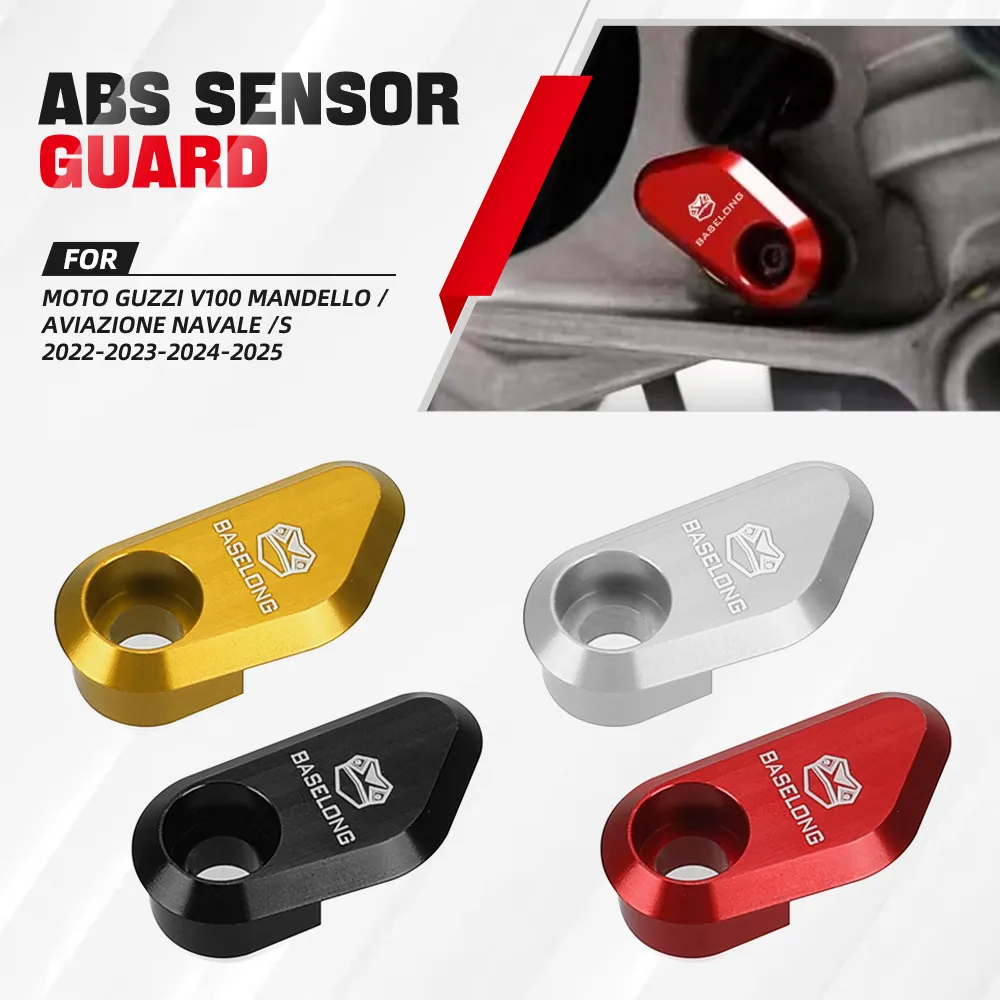 Accessories ABS Sensor Guard Protective Cover Protector For Moto Guzzi V100 Mandello /Aviazione Navale /S 2022-2023-2024-2025