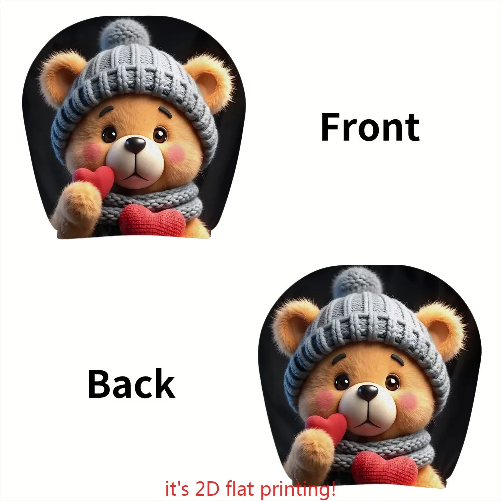 Decorative auto headrest cover, upgrade your car interior look. Wear‑resistant fabric, easy to take on and off for cleaning.