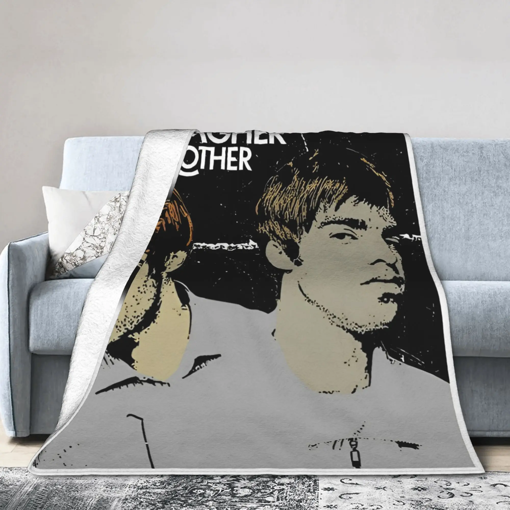 O-Oasis the Gallagher Brother  Plush Blanket  Funny Throw Blankets for Home 200x150cm Plush Thin Quilt