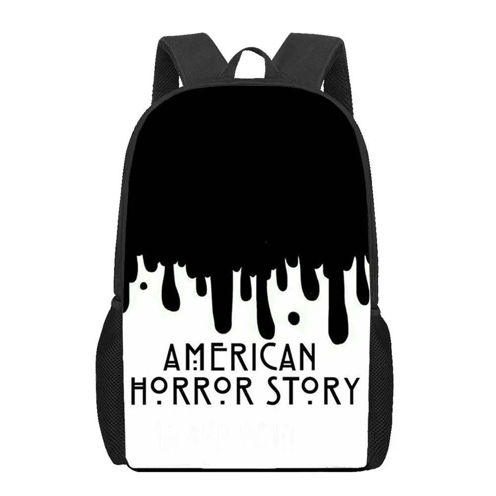 American Horror Story 1984 School Bags For Boys Girls 3D Print School Backpacks Kids Bag Kindergarten Backpack Men Child Bookbag