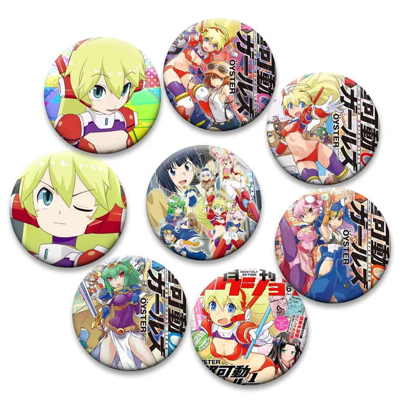 Anime Chou Kadou Girl 1/6 AMAZING STRANGER Button Pins Cartoon Badge Round Creative Brooches for Backpack Accessories Gifts