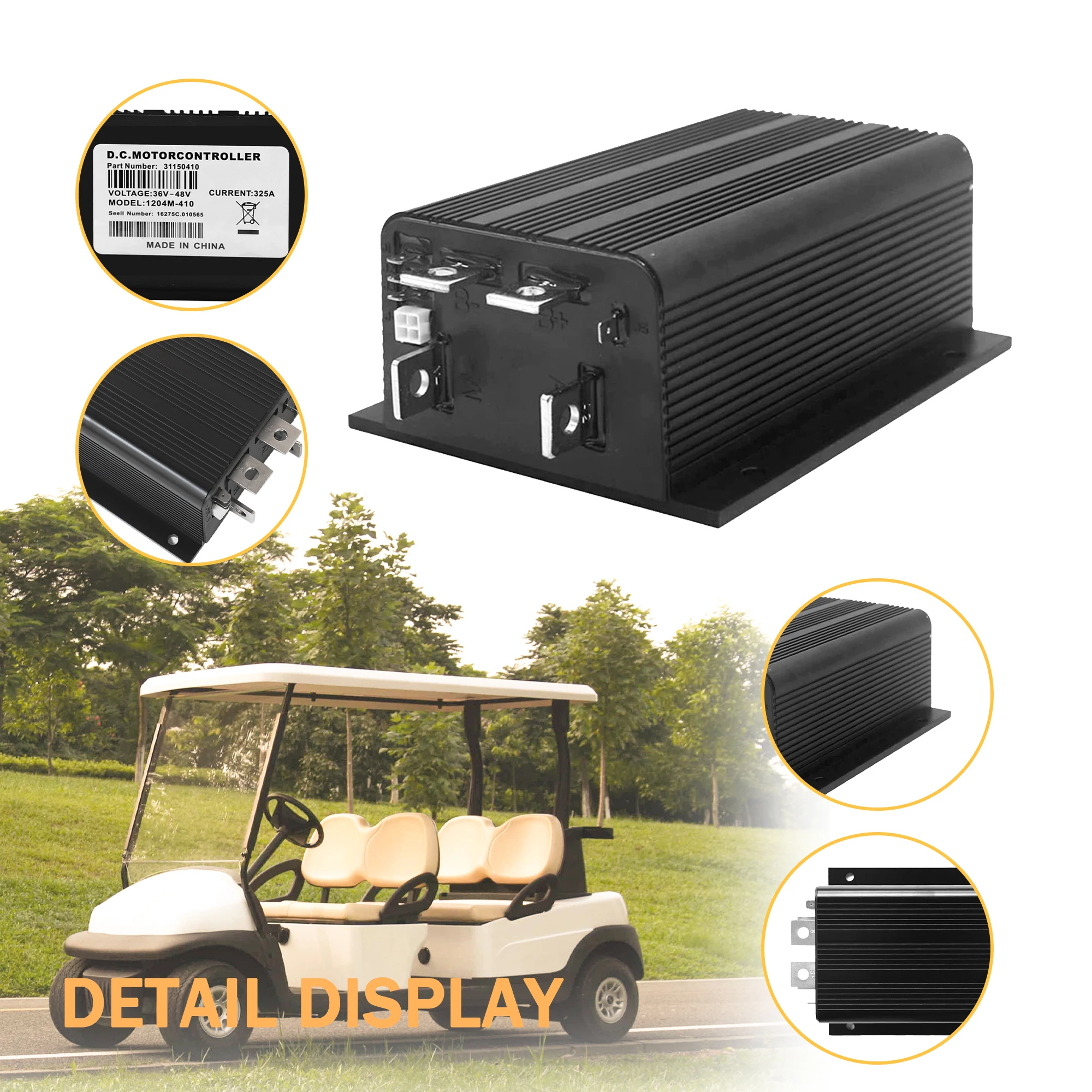 

Контроллер 1204-410 (101840201) для моторов Curtis Club Car DS 1996-UP, 48В 225А 5кОм-0