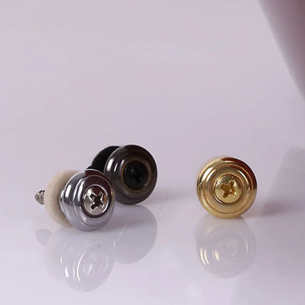 

4 set 4 Set Guitar Strap Buckle Buttons Large Metal Locks Anti Skid Parts Guitar Supplies Strap Nails Electric Acoustic