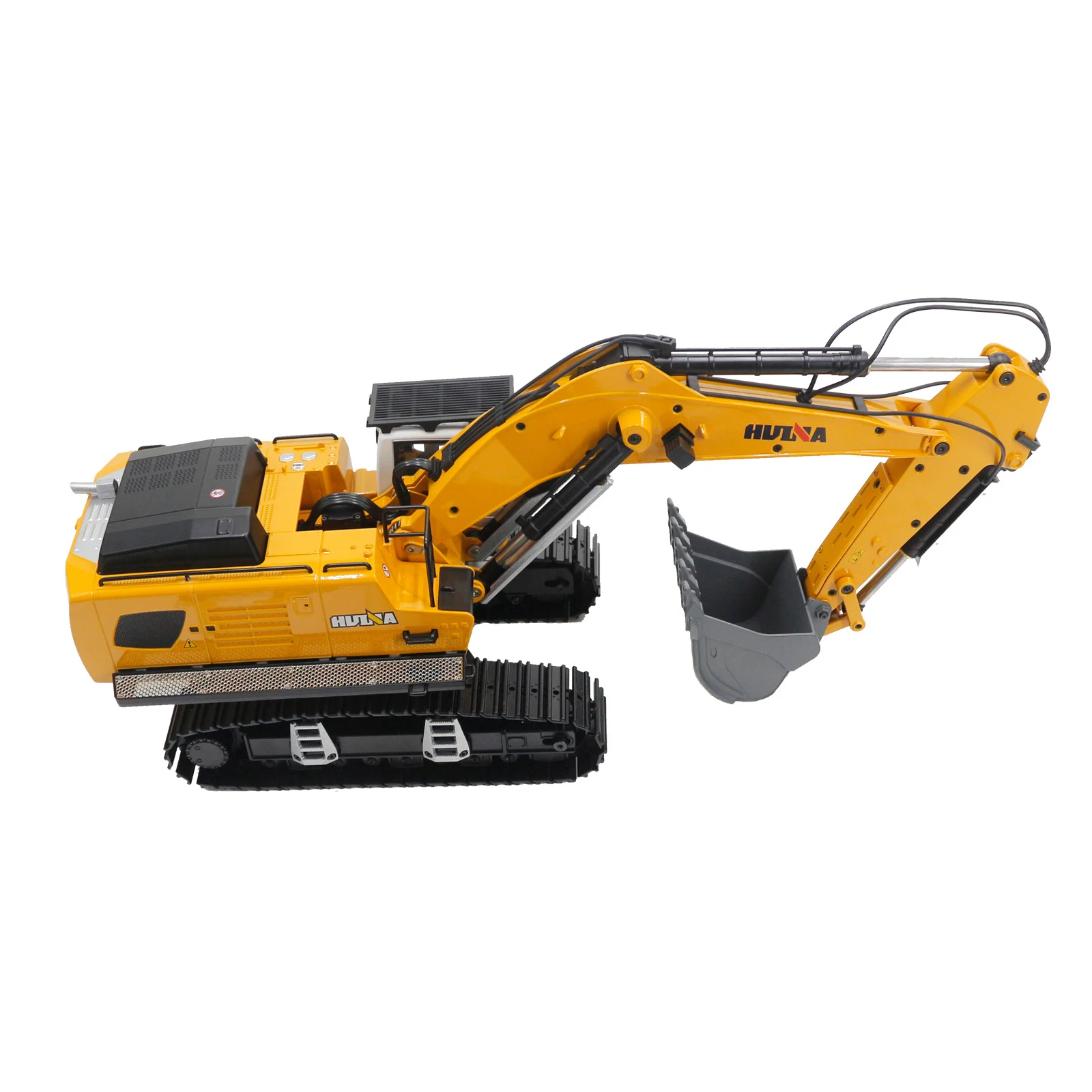 New Huina 1599 RC Excavator Model 24 Ch All Alloy Engineering Vehicle Remote Control Electric 1:14 Remote Control Track Car Gift