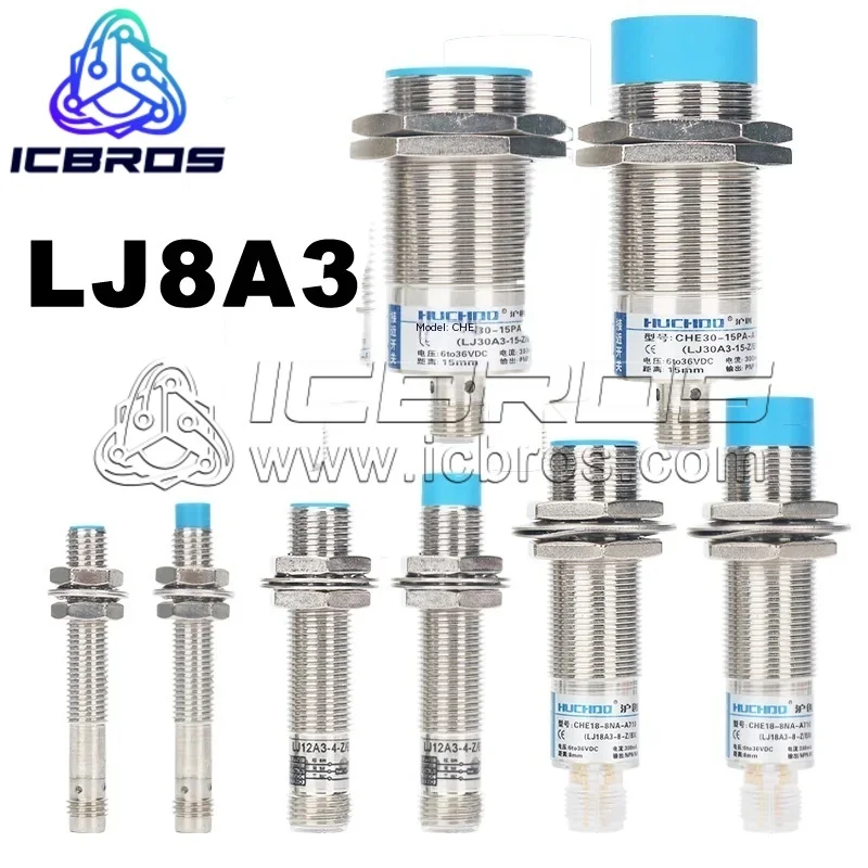 M8 AviAtion Plug Type Proximity Switch LJ8A3-2-Z/BX-G LJ8A3-2-Z/BY LJ8A3-2-Z/AX LJ8A3-2-Z/AY/EX 24V LJ8A3-2-Z/AX LJ8A3-2-Z/DX