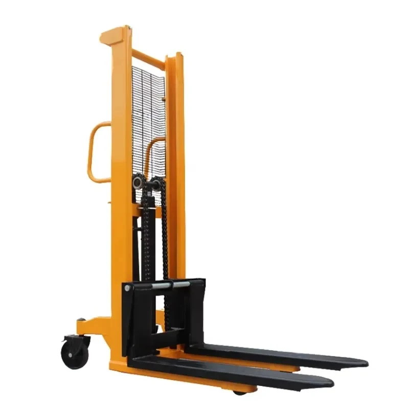 high quality Ton Hydraulic Hand Manual Pallet Stacker Forklift