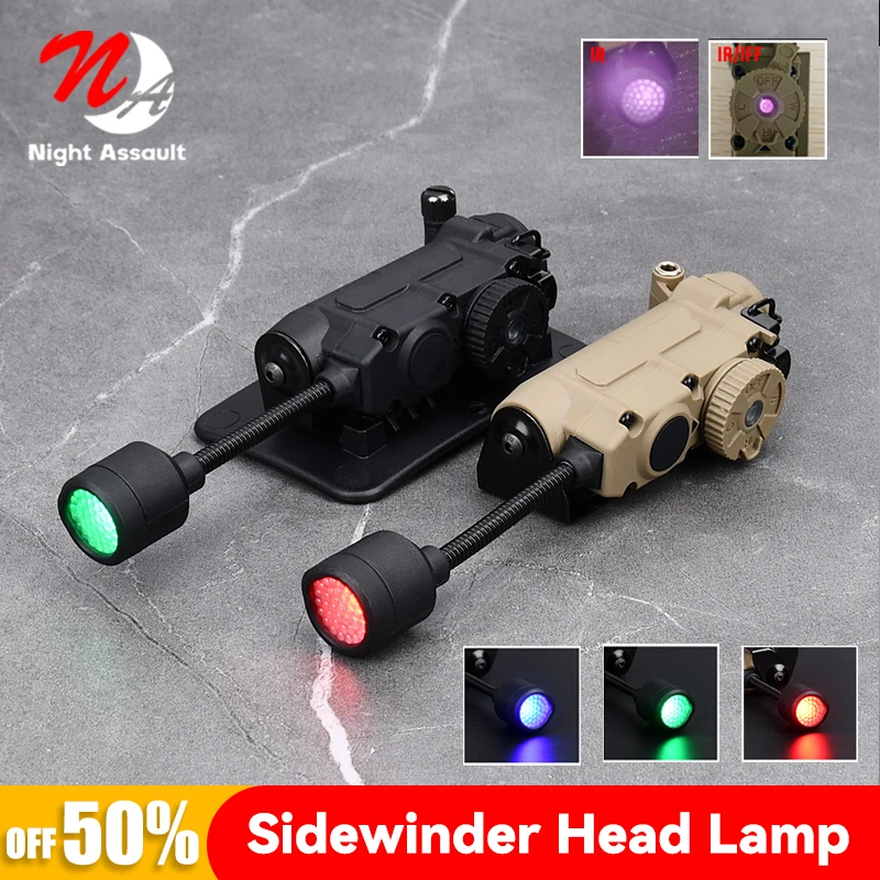 

Tactical Sidewinder Fast Helmet Red Green Blue IR White Light Multifunctional Lamp Strobe IFF For Outdooring Hunting Accessories