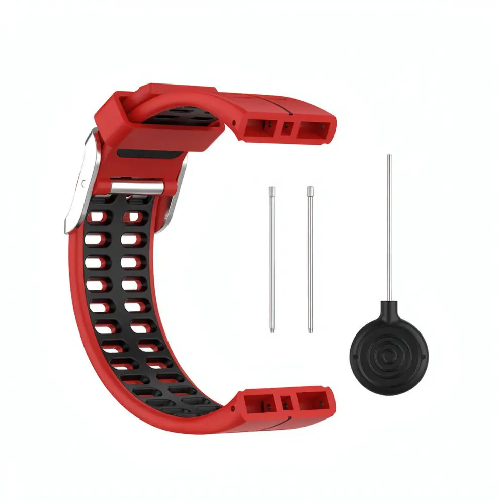 Breathable Sport Silicone Wristband For Polar V800 Replacement Strap Comfortable Two Tone Bracelet Smart Watch Replacement Part