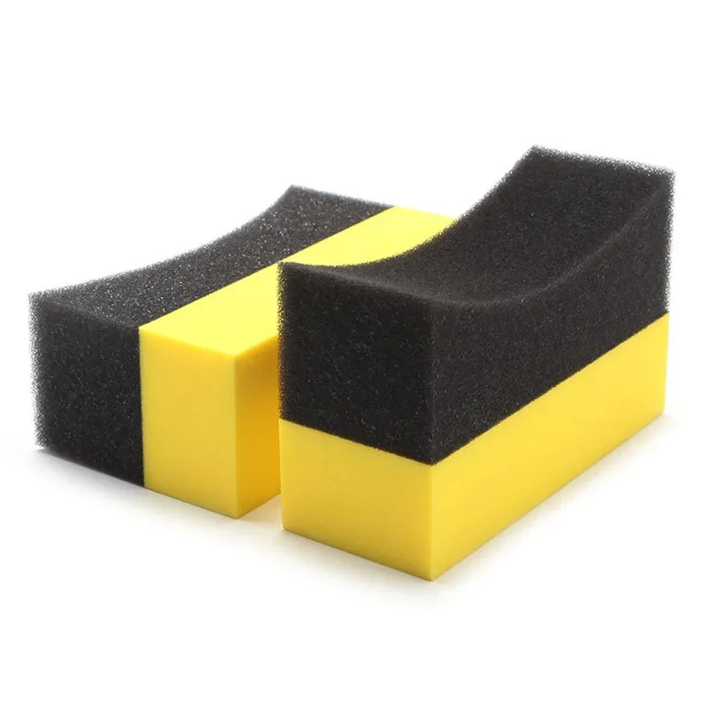 

Car Wheel Cleaning Tools U-Shape Tire Waxing Polishing Compound Sponge Pad Car Body Tyre Clean Brush Washing Accessories