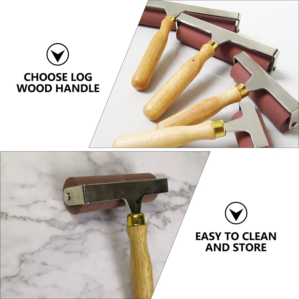 1 szt. Wysokiej jakości wałek do farb, gładka guma do drukowania, malowania olejnego, aplikacji kleju, szybkie pokrywanie, łatwe czyszczenie, narzędzie artystyczne