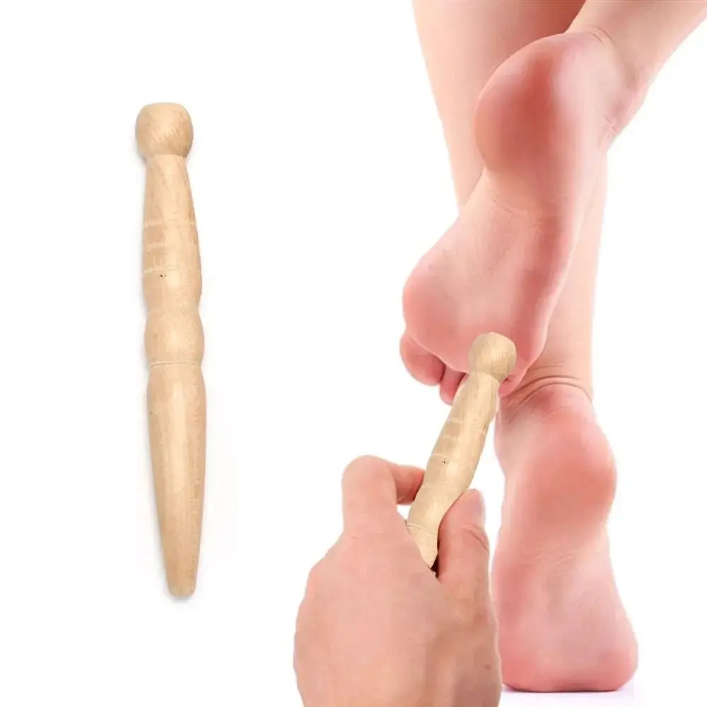 

Wooden Manual Acupressure Stick Multi-functional Lightweight Thai Massage Stick Physiotherapy Reflexology Muscle Roller Stick