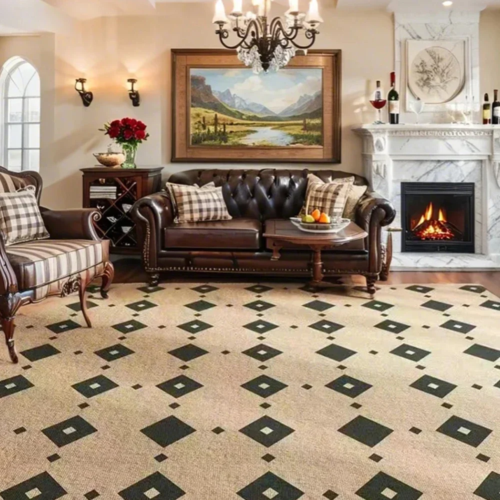 Luxury Crystal Velvet Carpet For Living Room Thick Area Kids Room Rug Nursery Bedroom Floor Mat Anti-Slip Comfortable Home Decor