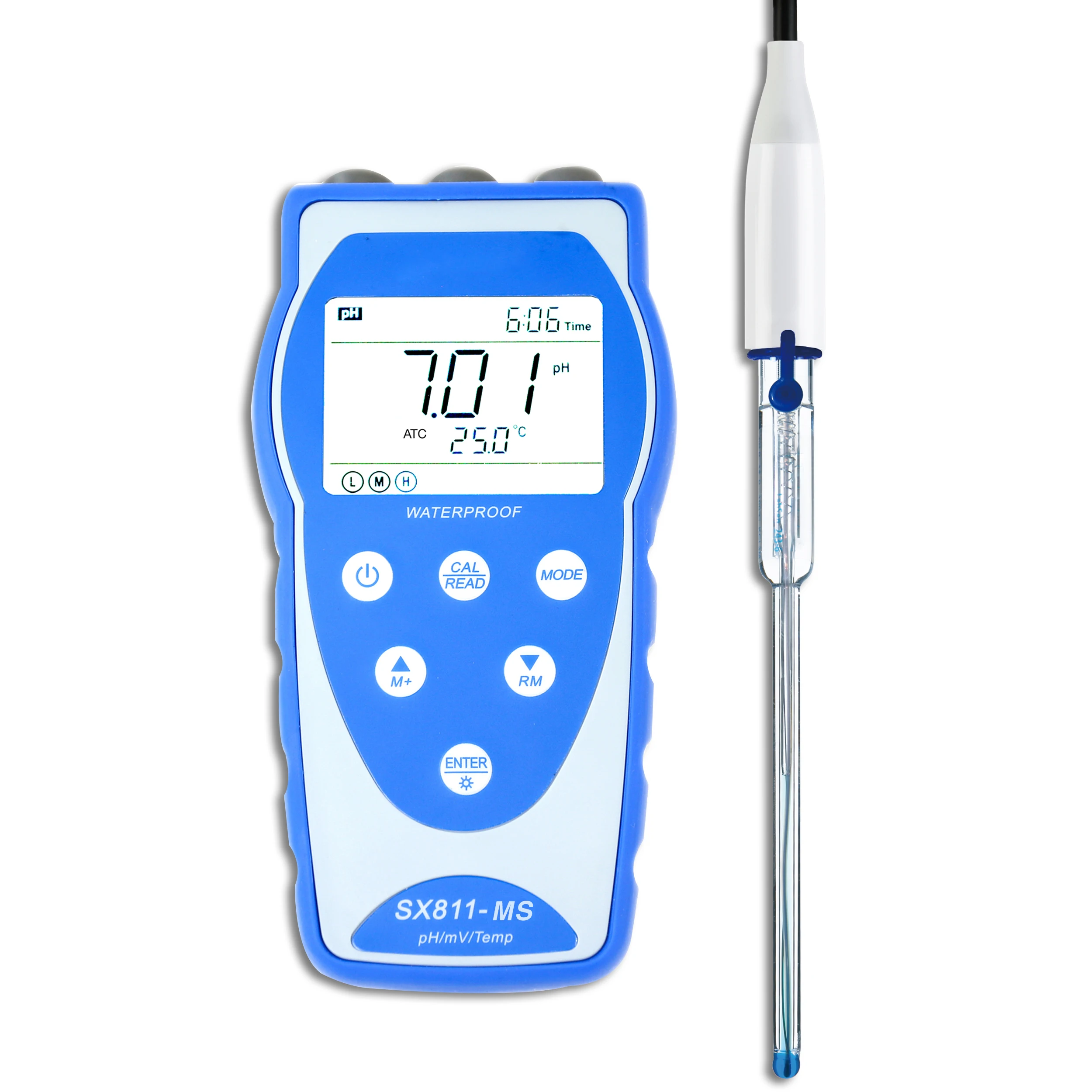

2026 SX811-MS -2.00 to 19.99pH Laboratory Portable pH Meter with LabSen 243-6 pH Electrode for Test Tubes, Small Liquid Samples