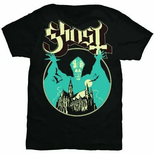 Official Ghost BC T Shirt Opus Eponymous Black Classic Rock Metal Band Mens