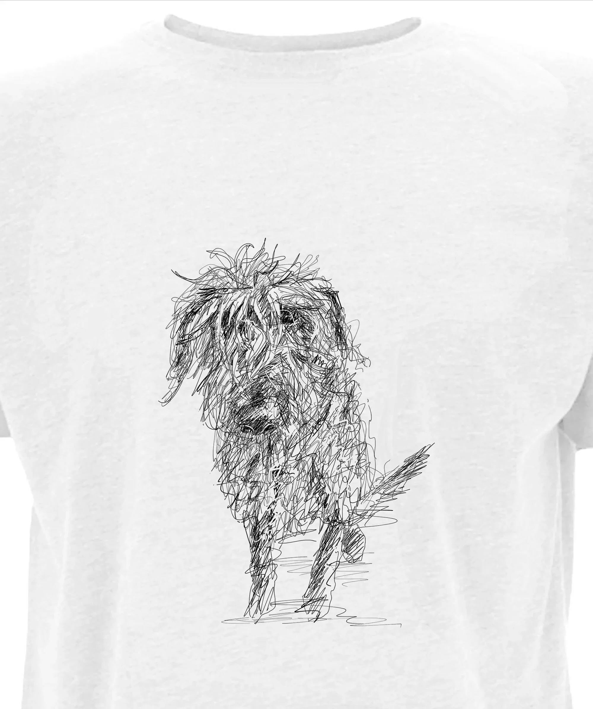 Scruffy Dog Dogs Men s T Shirt Gifts for men Fairwear Approved Cotton Tee