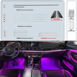 CIC NBT System For BMW 5 series F10 F11 F18 2012-2018 Door Ambient Light Footlights Dashboard Lamp Led Neon Decorative Lighting