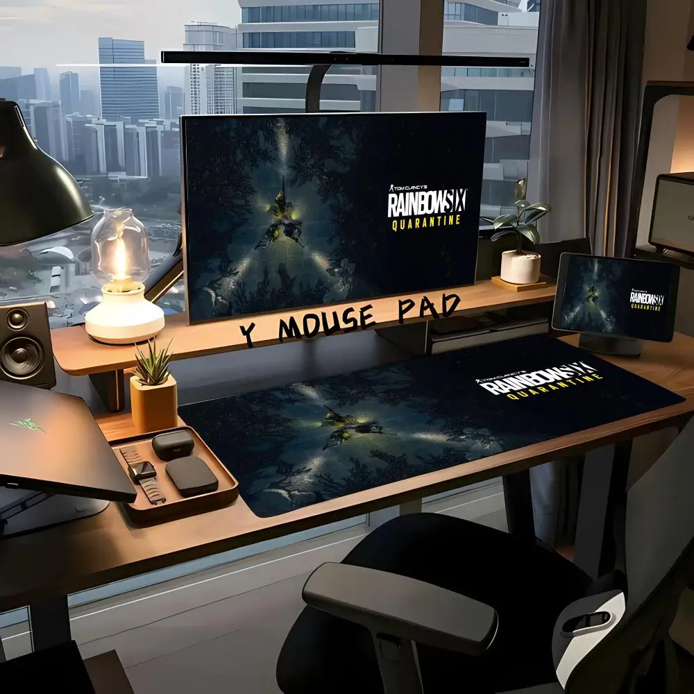 Table mat rubber anti-slip Mouse Pad T_tom_Clancy_Rainbow_Six_Extractions pc accessories pad Laptop Desk Mat Rubber