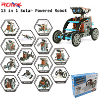 13 in 1 Solar Powered Robot Science Kit DIY Building Blocks Creative Educational Toys Stem Toys for Children Electronic DIY Kit