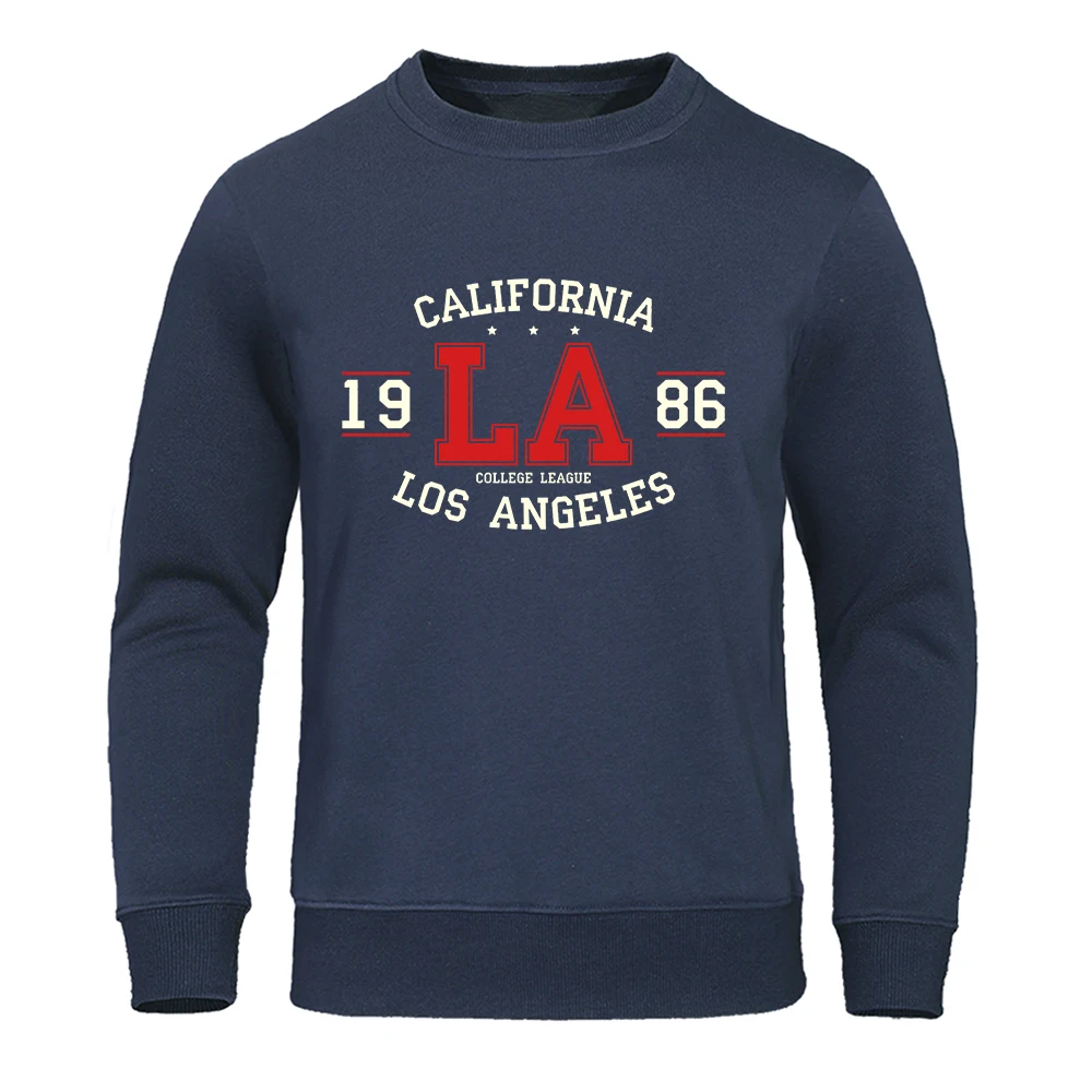 California 1986 Los Angeles Sweatshirt Men Hipster High Quality Hooded Cartoons Casual Autumn Hoodies Harajuku Loose Tops