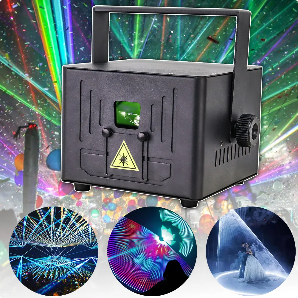 App 5W ILDA RGB Laser Light Animation Beam Scanner Stage Laser Projector Party Wedding Laser Light Dj Laser Stage Effect Light