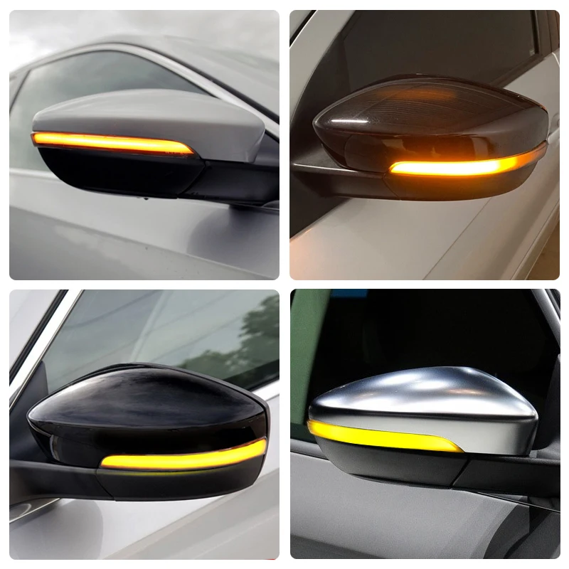 For VW Passat B7 Polo UP Golf GOL Saveiro Voyage CrossFox SpaceFox FOX LED Side Mirror Lamp Rearview Dynamic Turn Signal Lights