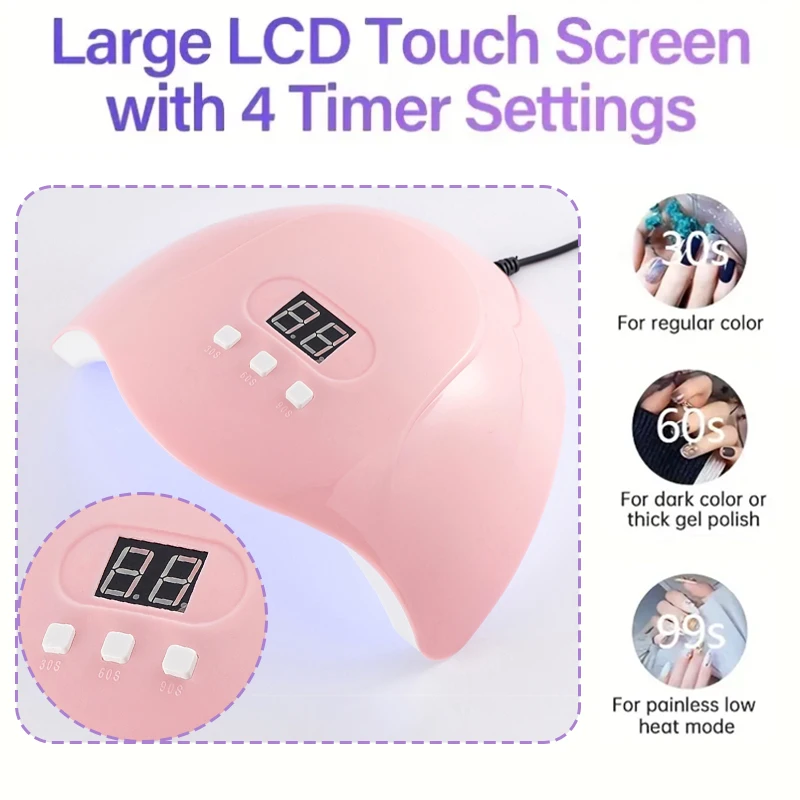 Hot Nail Dryer Machine Portable USB Cable Home Use Nail Lamp For Drying Curing Nails Varnish with 18pcs Beads UV LED Lamp