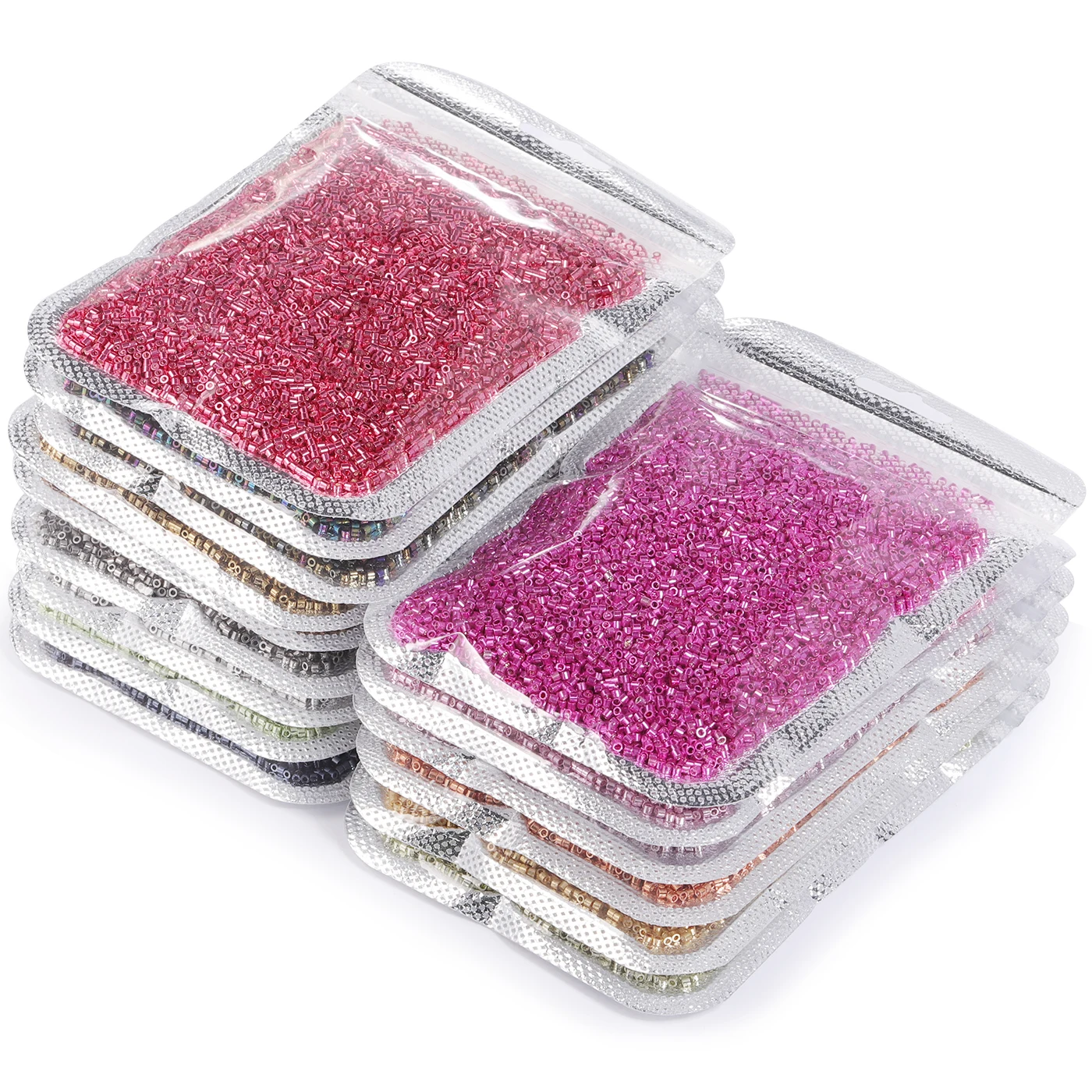 50 gr/beutel 1,6mm Top Generische Metallic Farbe Glas Perlen 11/0 Wasserdichte Lose Spacer Rocailles für Schmuck Machen DIY Nähen – Detail 1