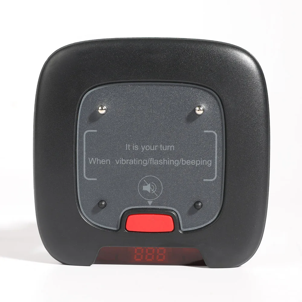 Wirelessx Restaurant Pager System Wireless Calling Paging System 20 Coaster Beepers Buzzers Double Charger  For Cafe Church