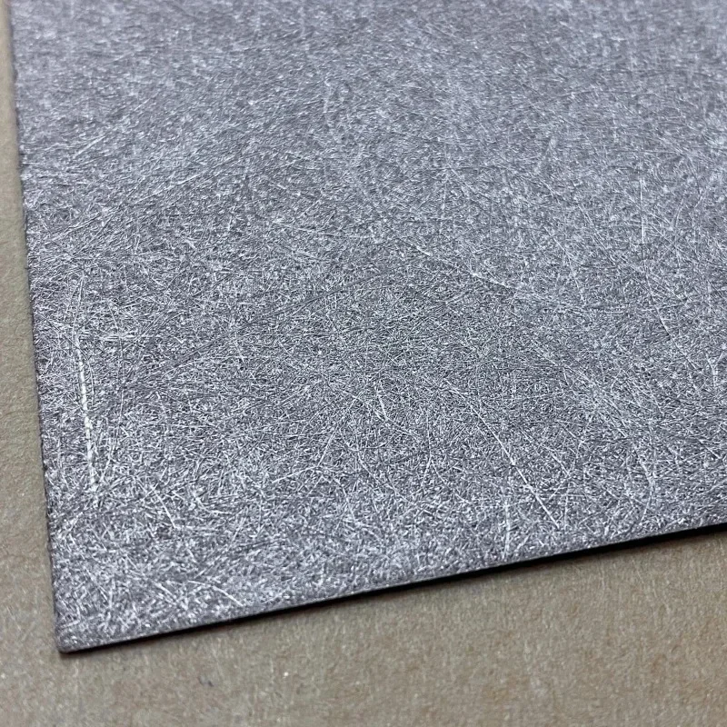 

Thick High Purity Titanium Fiber Paper Gas Diffusion Layer Fiber Sintered Titanium Felt for Fuel Cell Customize 0.15-1mm