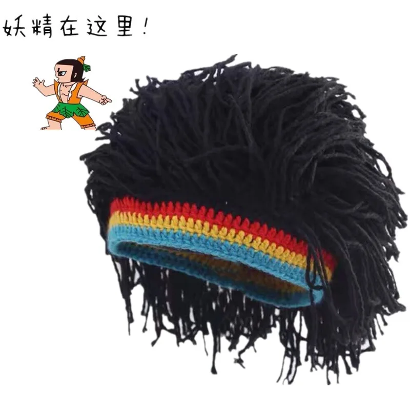 New Arrival Rasta czapka z peruką czapka typu Beanie Jamaica Rasta ręcznie robiona czapka Reggae dredlocks Africa Roots peruka Bob Marley