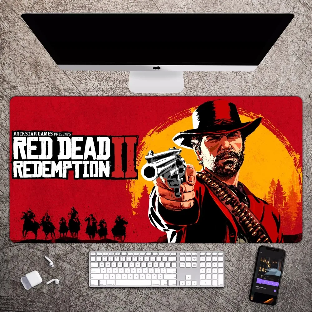 Коврик для мыши Red Dead выкуп 2, большой игровой компьютерный геймерский коврик для клавиатуры и мыши