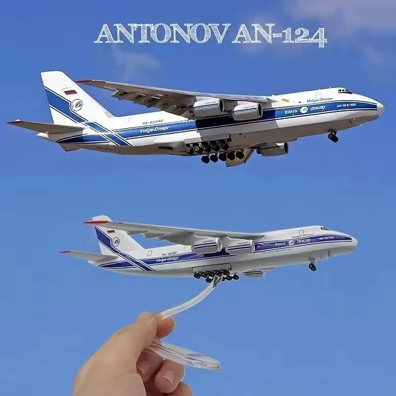 Antonov An-124 1:400 Avión de transporte grande Avión de simulación Modelo de avión