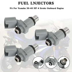 Artudatech 3PCS Fuel Injectors For Yamaha Outboard Motor F 30HP 40HP 4 Stroke 6BG-13761-00