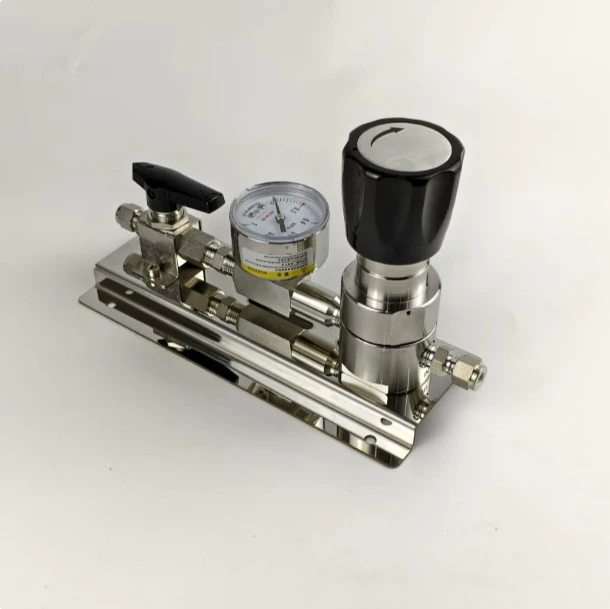 316L stainless steel pressure reducing valve end point two-stage ball valve one in one out laboratory gas path semi-automatic