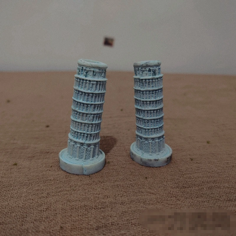 Roman Ancient Architecture Leaning Tower of Pisa Small Ornaments World Landmark Architectural Model Miniature Decoration