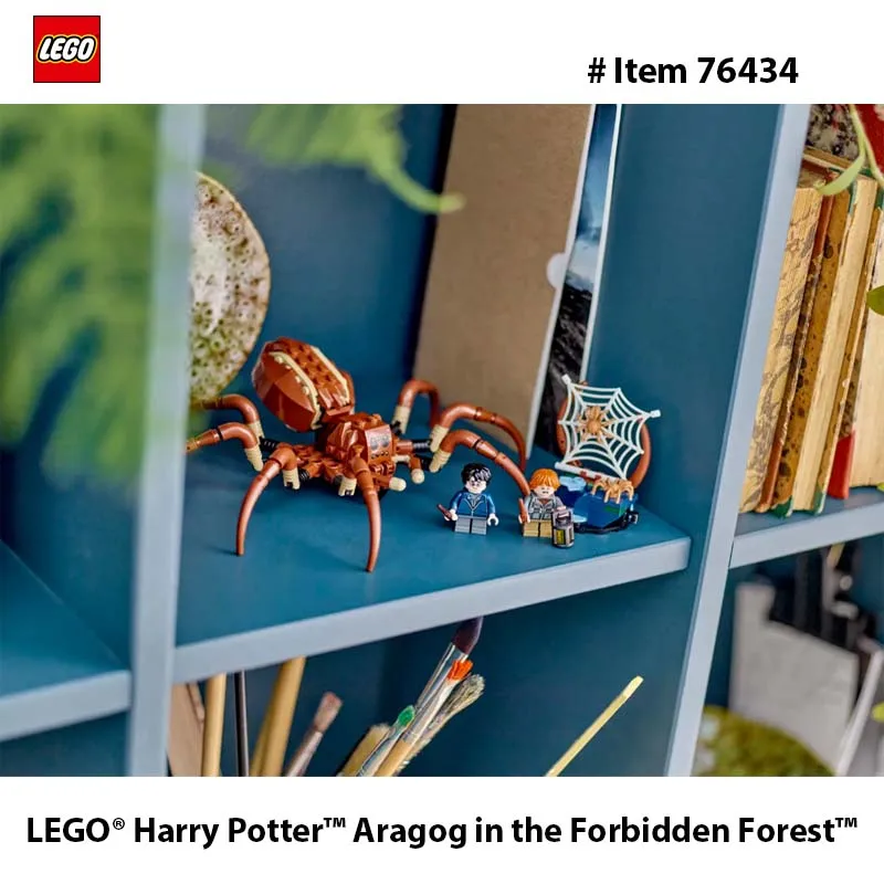 LEGO 76434 Harry Potter - Aragog in The Forbidden Forest Set with Spiders  Magical Creatures Figurines 2 Character Minifigures