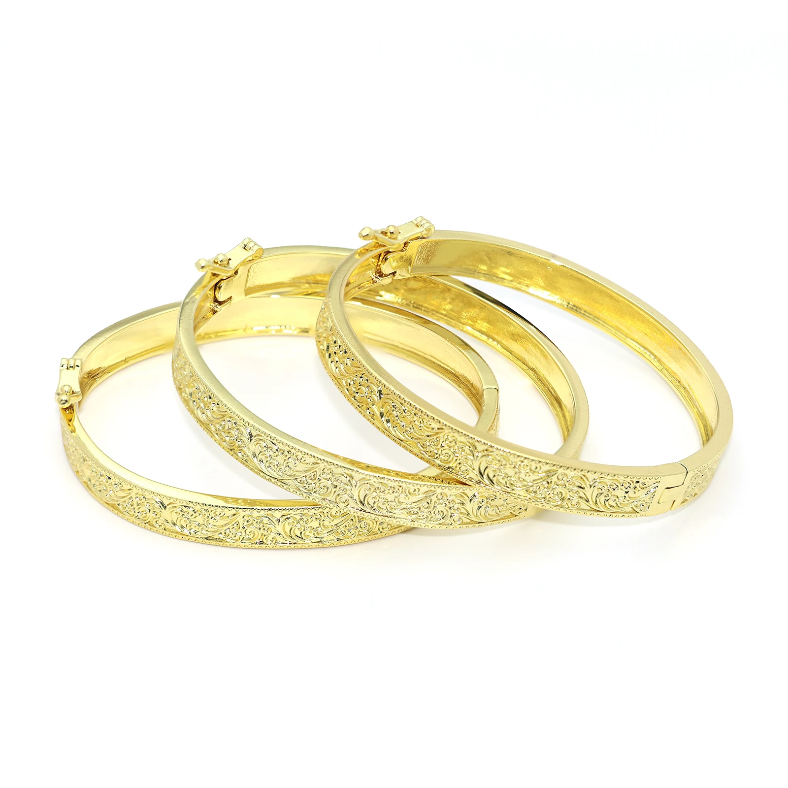

Luxury Gold Plated Arabian Wedding Bracelet High-Quality Elegant Middle Eastern Design Gold Plated Jewelry Accessory for Ladies