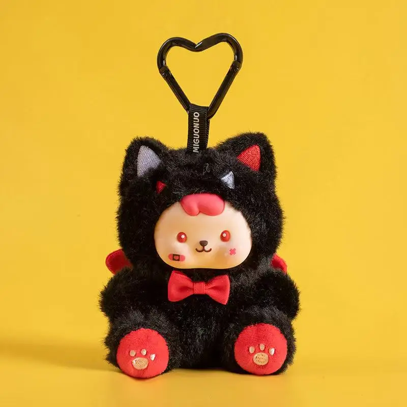 13 cm gesimuleerde engel en demon hanger gevuld knuffelbeeldje, cartoon anime schattig kussen, verjaardagscadeau voor kinderen, leuke pop