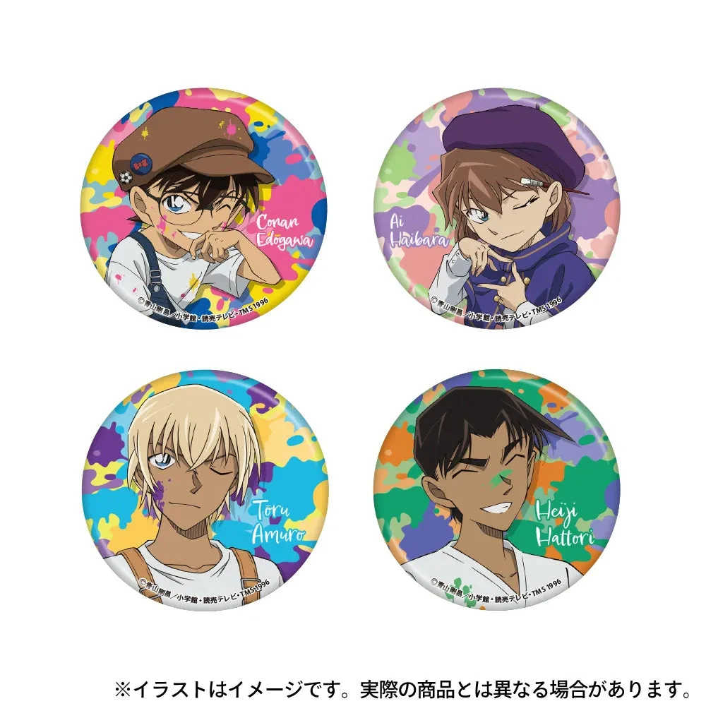 

Famous Detective Conan Paint Art Oil Color Round Smudge Badge Girl Birthday Gift Collection Gift Tabletop Ornament