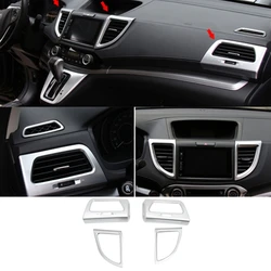 4Pcs ABS Chrome Car Front Air Outlet Air Condition Vent Trim Panel Cover For Honda CRV/CR-V 2012-2016