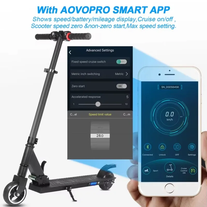 

Custom 30km/h 250w Motor 5 Inch ES Mini Height 3 Level Adjustable Super Light Foldable Electric Scooters For Kids Adult