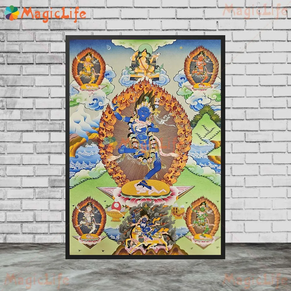 Hinduism Kali Goddess Lakshmi Parvati Religion Posters Wall Pictures For Living Room Poster Wall Art Canvas Painting Unframed - Image 6