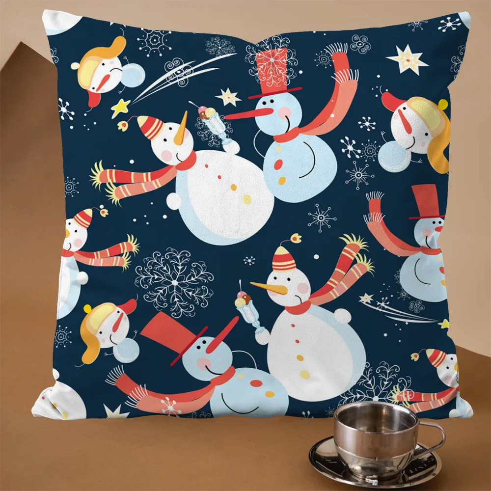 

Home and Decoration Cushion Covers Cushions Christmas Silk Pillow Cover for Living Room Cushions Ornamental Pillows Pillowcase