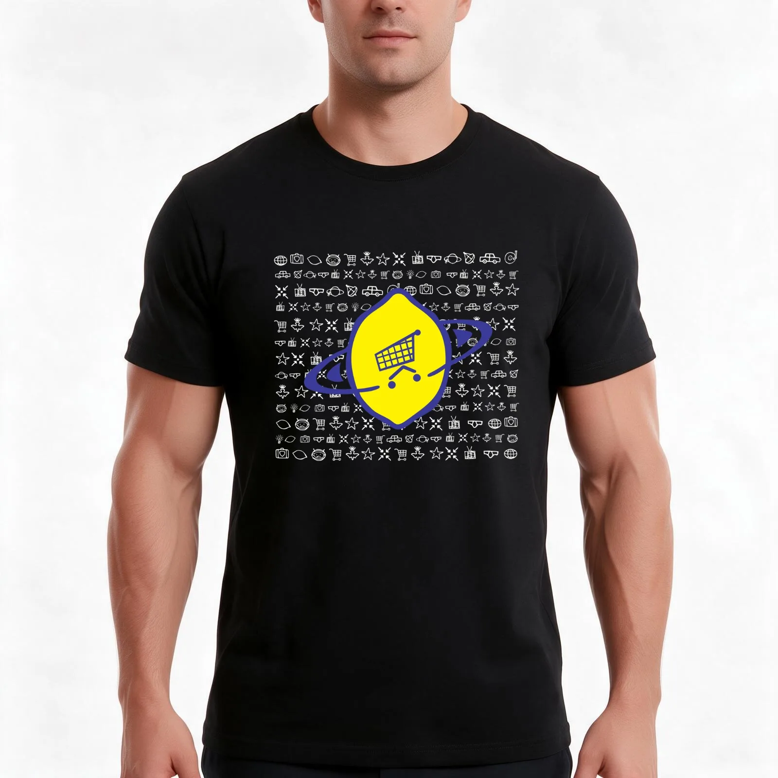 Lemon - Midnight Is Where the Day Begins T-Shirt, Summer Casual Cotton Tee, Oversized Streetwear Tops, Vintage Graphic Print