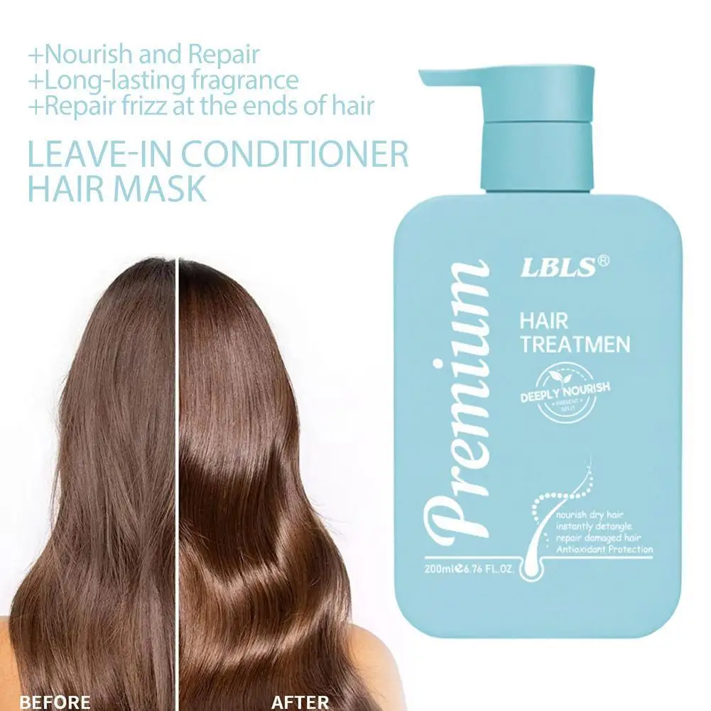 

200 мл Кератиновая маска для волос 5 секунд восстановления поврежденных вьющихся волос Маска для поврежденных волос Маска для лечения кожи головы Блестящий уход за волосами